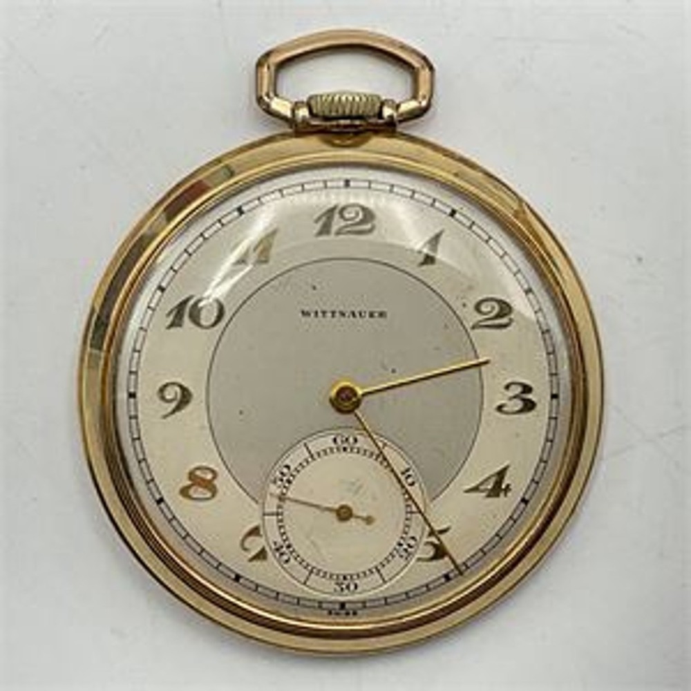 1943 Wittnauer Keystone Victory 10K RGP 15 Jewels Pocket Watch WORKING